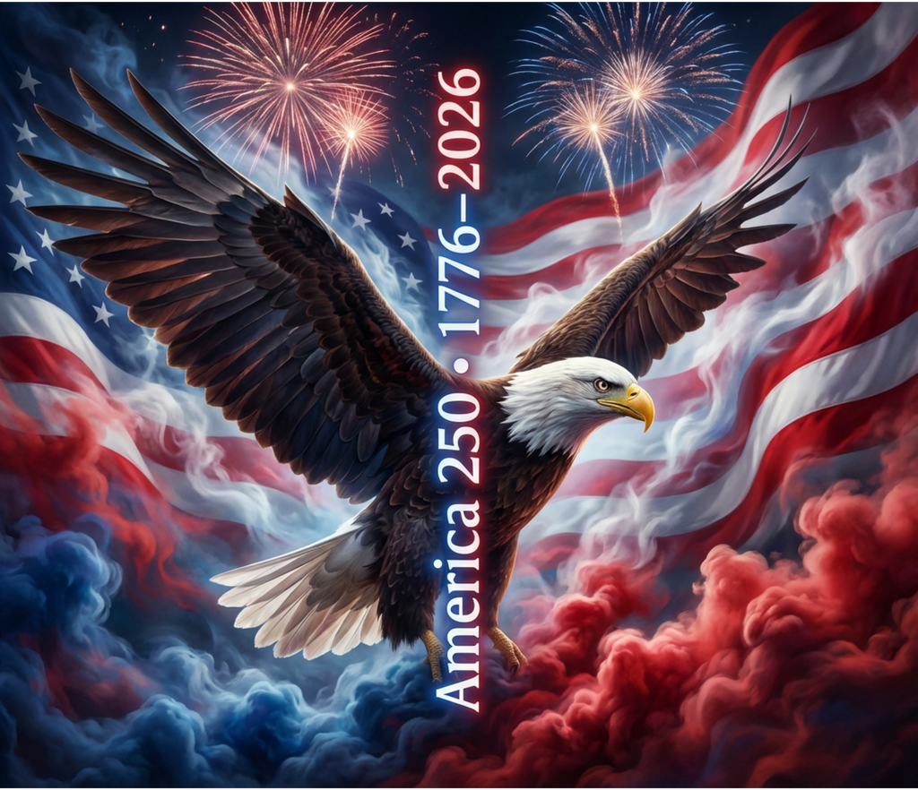 American Freedom Eagle – 250 Years of Independence Tumbler