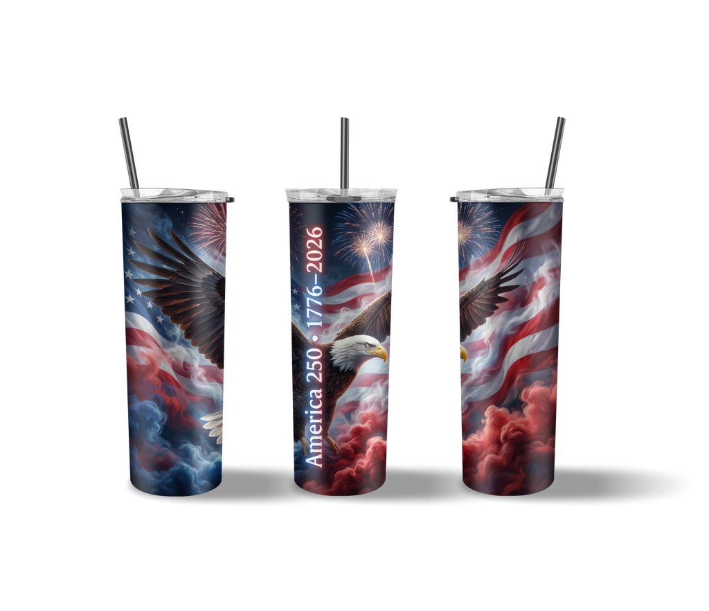 American Freedom Eagle – 250 Years of Independence Tumbler