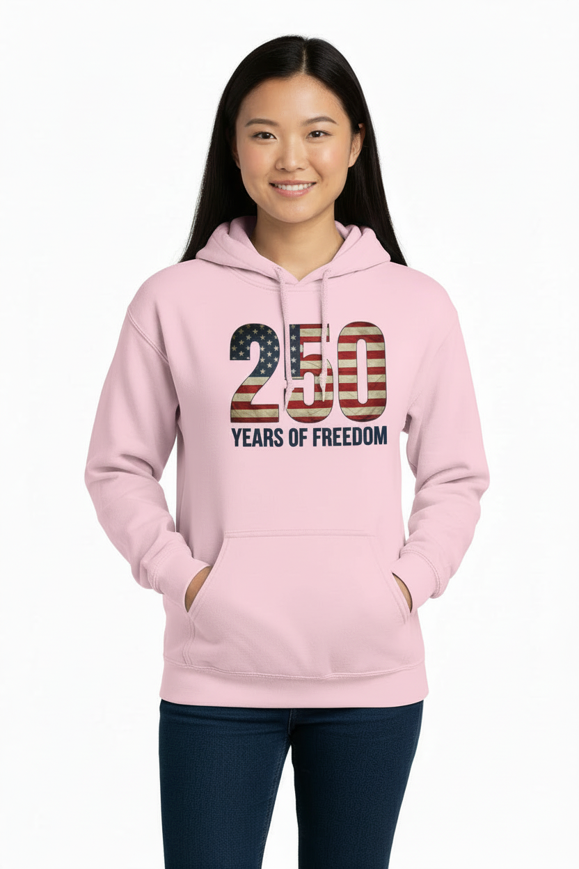 Freedom, Aged 250 Years Hoodie